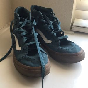 Teal size 8.5 VANS high tops! Worn twice